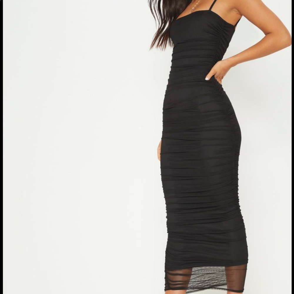 Mesh Midi Dress